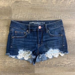 American Eagle Shortie Jean Shorts